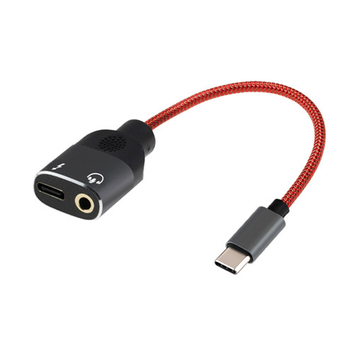 USB Type C to 3.5mm Audio Adapter and Charger