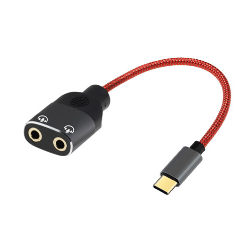 USB C to 3.5mm Aux Audio Headphone Splitter