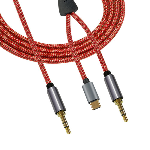 2 in 1 3.5mm Aux Jack Cable with USB C