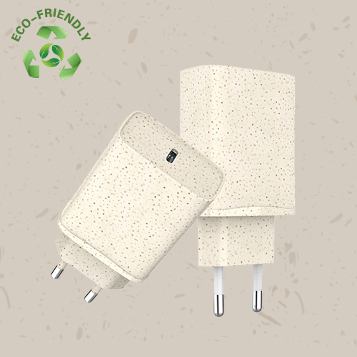 Eco Friendly Wheat Straw 20W PD 1Port Wall Charger